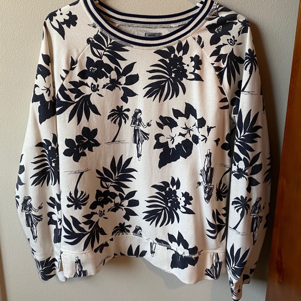 Tropical Print Sweatshirt